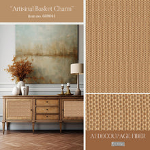 Load image into Gallery viewer, ARTISANAL BASKET CHARM - Decoupage Fiber