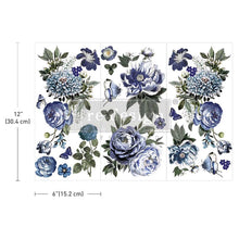Load image into Gallery viewer, INDIGO PETALS - Decor Transfer