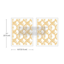 Load image into Gallery viewer, GOLDEN LACEWORK - MIDDY FOIL KACHA - Decor Transfers