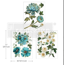 Load image into Gallery viewer, Gilded Floral Decor Transfer