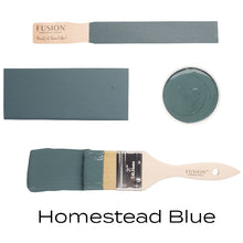 Load image into Gallery viewer, fusion paint homestead blue swatches