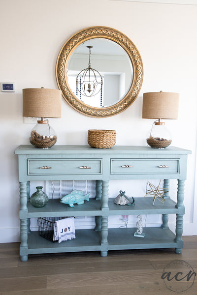 French Eggshell Fusion Mineral Paint - Console Makeover
