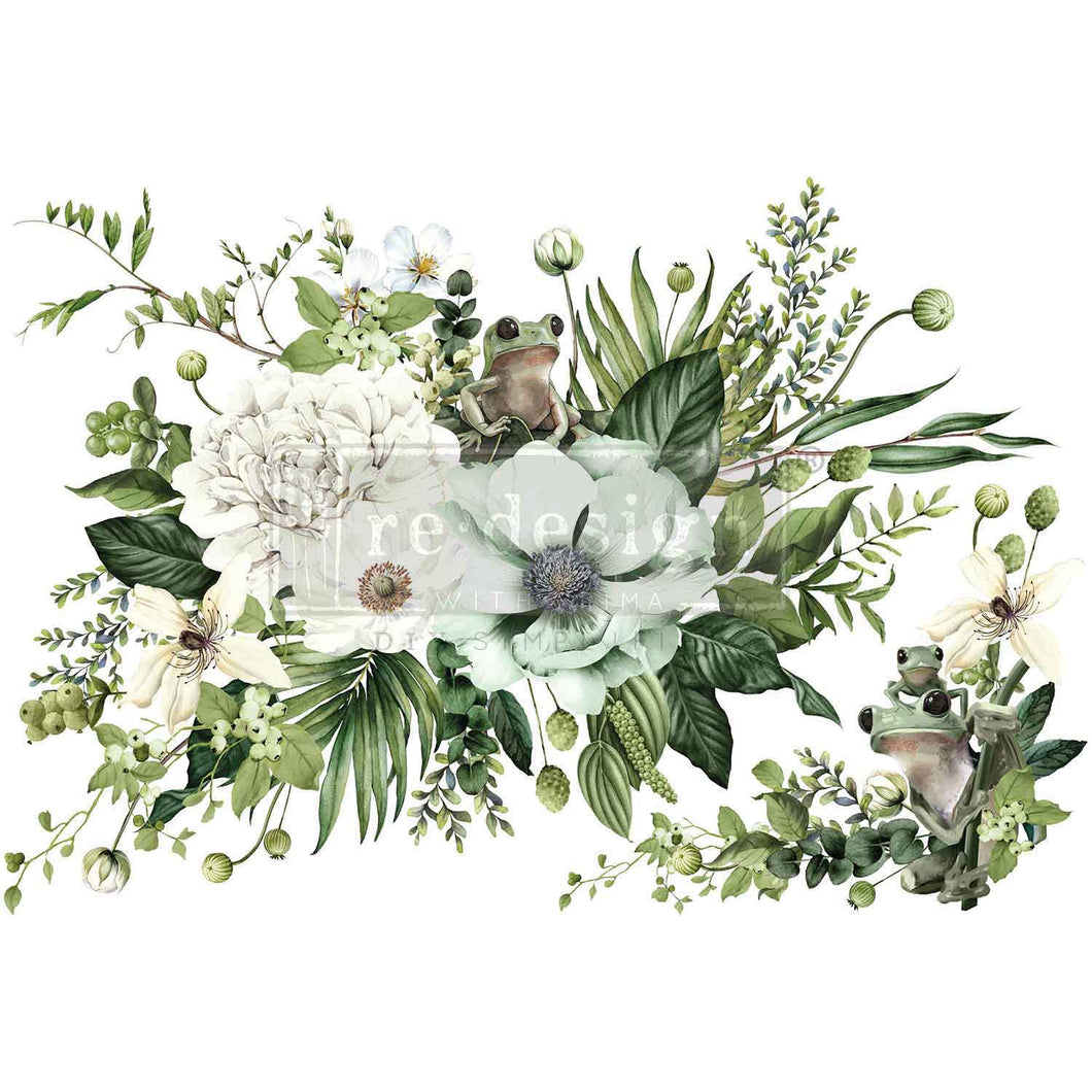 FROGGY MEADOW GREENS Large Transfer