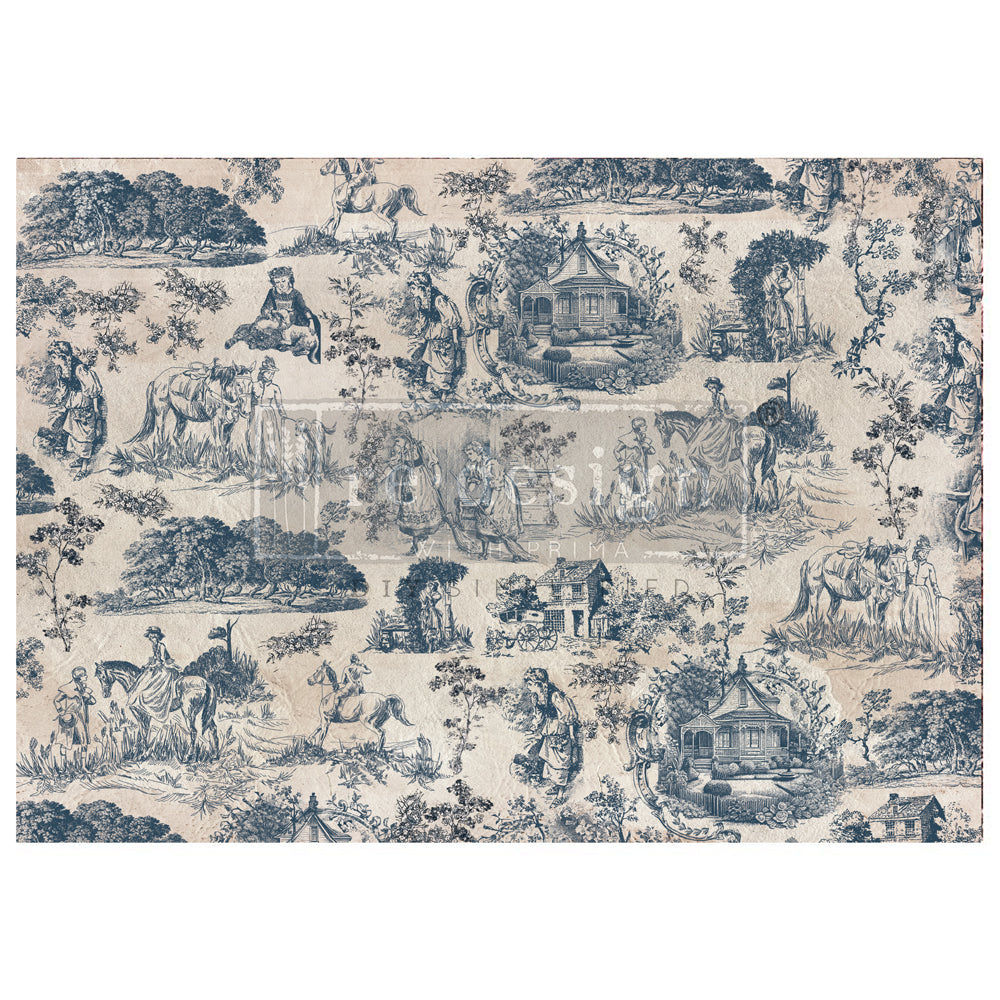 Kacha - TOILE DE JOUY - Decoupage Fiber