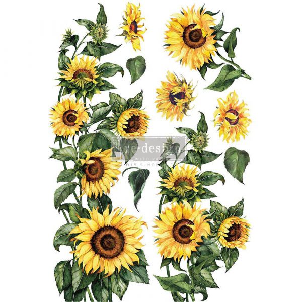 Sunflowers Decor Transfer