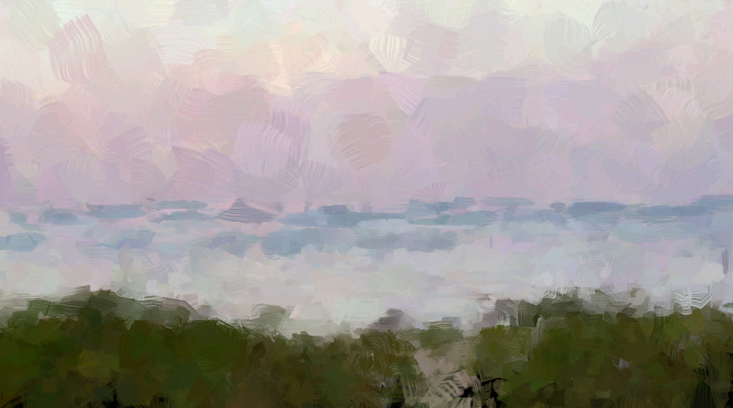 OBX Beach Sunset (oil painting effect)