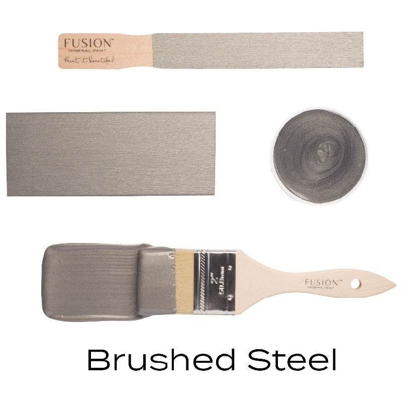 fusion paint brushed steel swatches