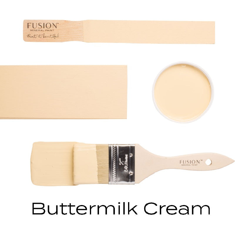 fusion paint buttermilk cream swatches
