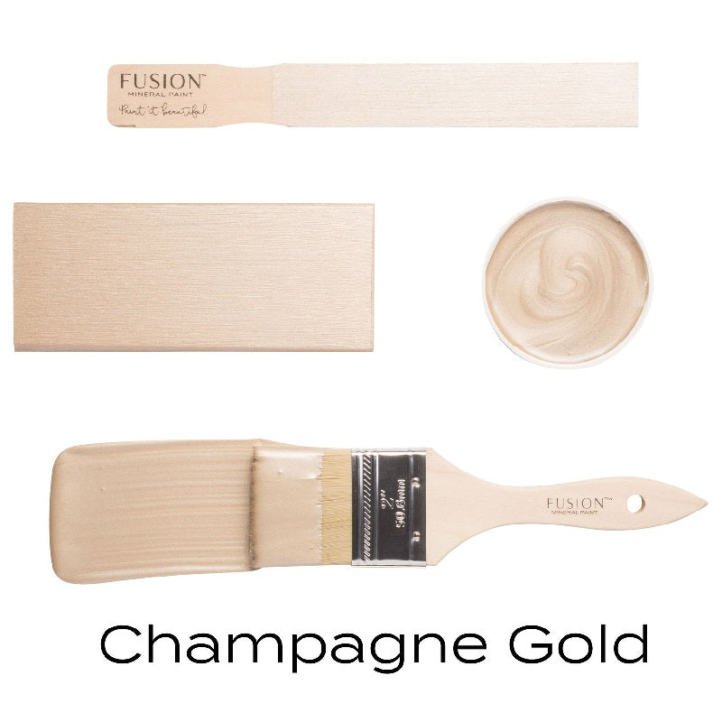 fusion paint champagne gold swatches