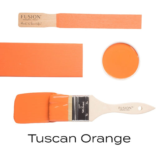 fusion paint Tuscan Orange swatches