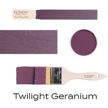 Load image into Gallery viewer, fusion paint Twilight Geranium swatches
