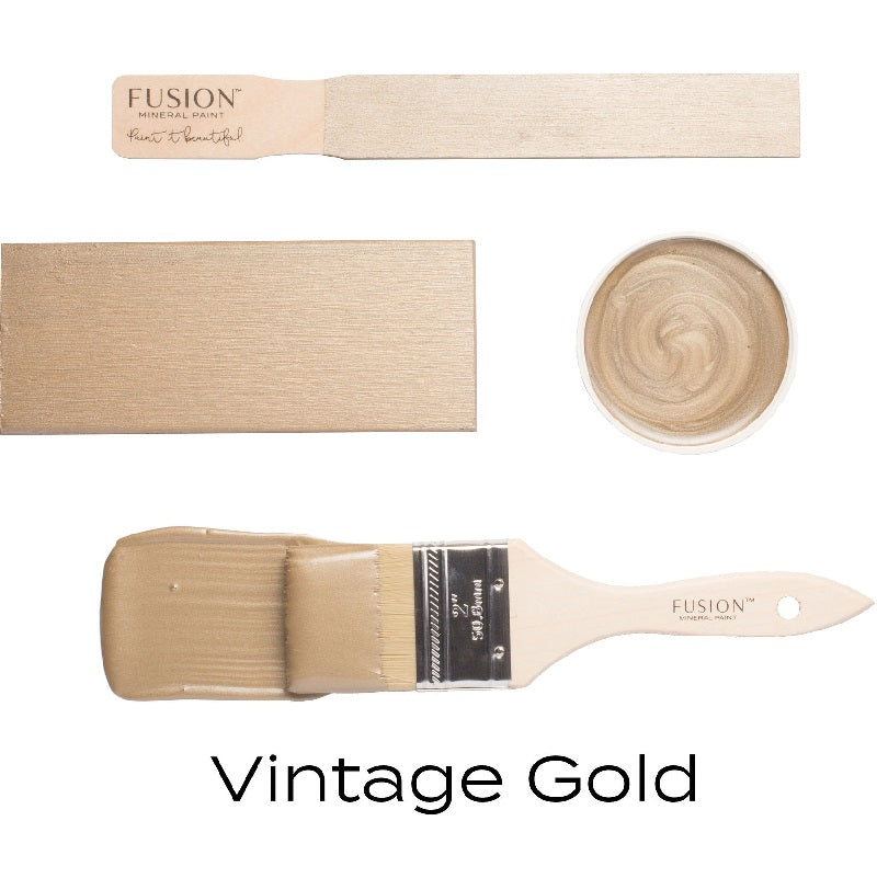 fusion paint Vintage Gold swatches